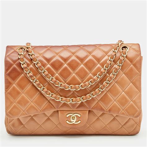 coco chanel beige bag|authentic pre owned chanel bags.